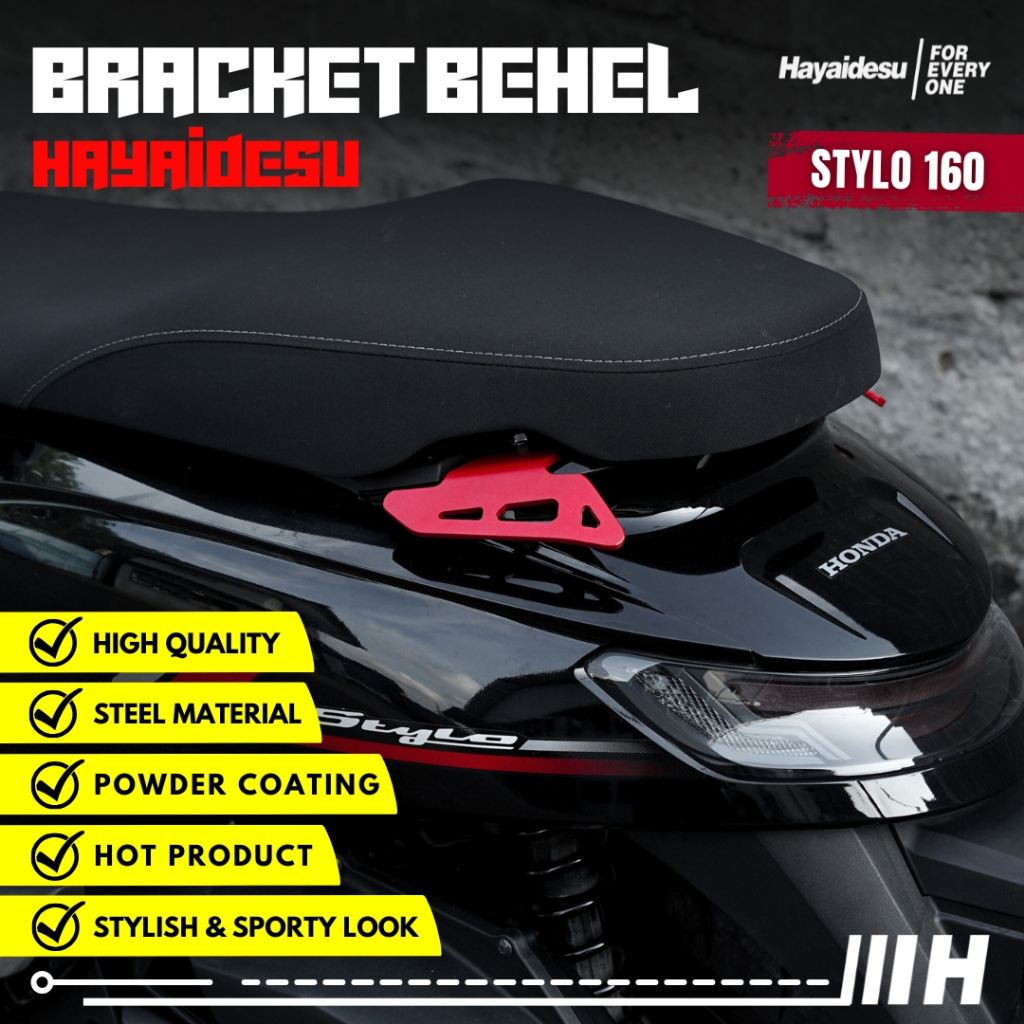 Jual Hayaidesu Bracket Behel Honda STYLO 160 - 5mm Steel Material High ...