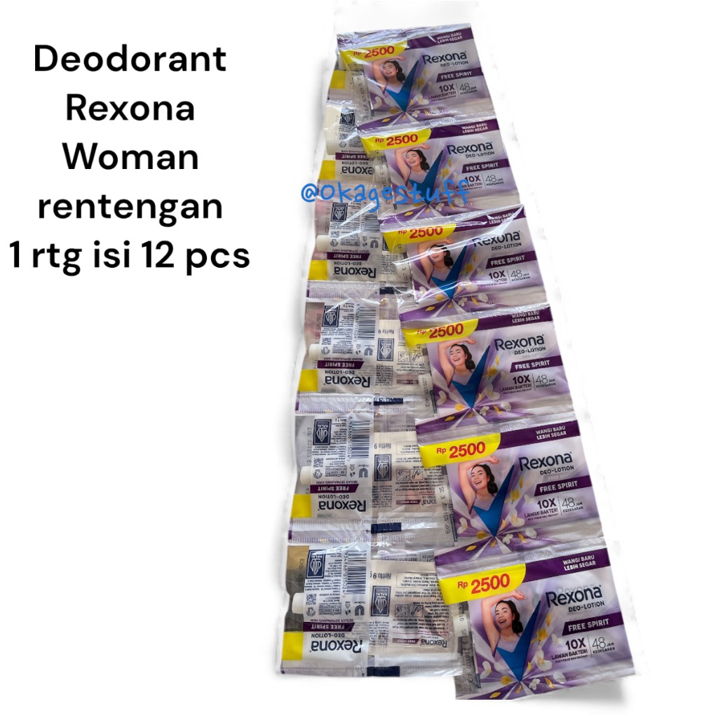 Jual REXONA Women 9gr 1 renteng isi 12 saset (BELI 2 LEBIH MURAH ...