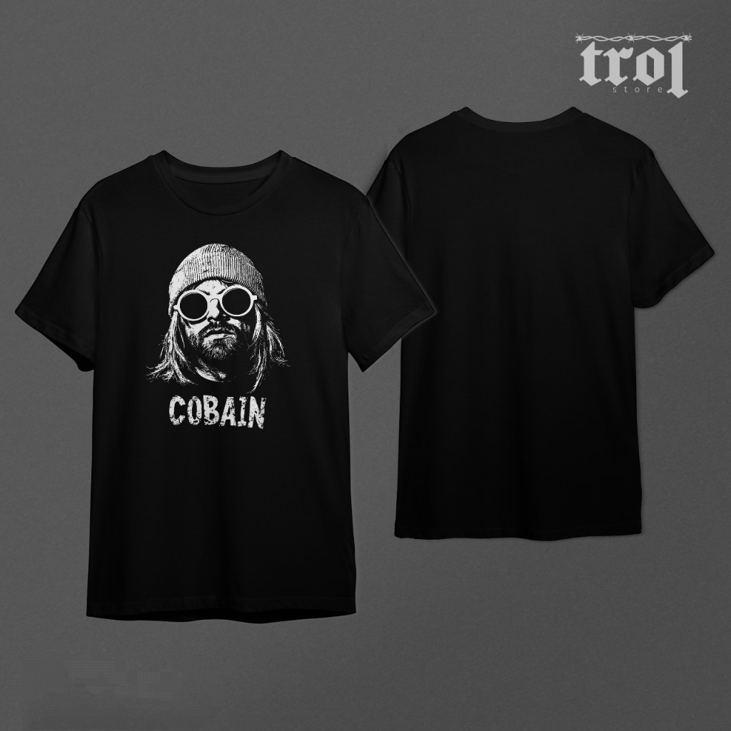 Jual Baju kaos band Nirvana Kurt Cobain kualitas distro 100% cotton ...
