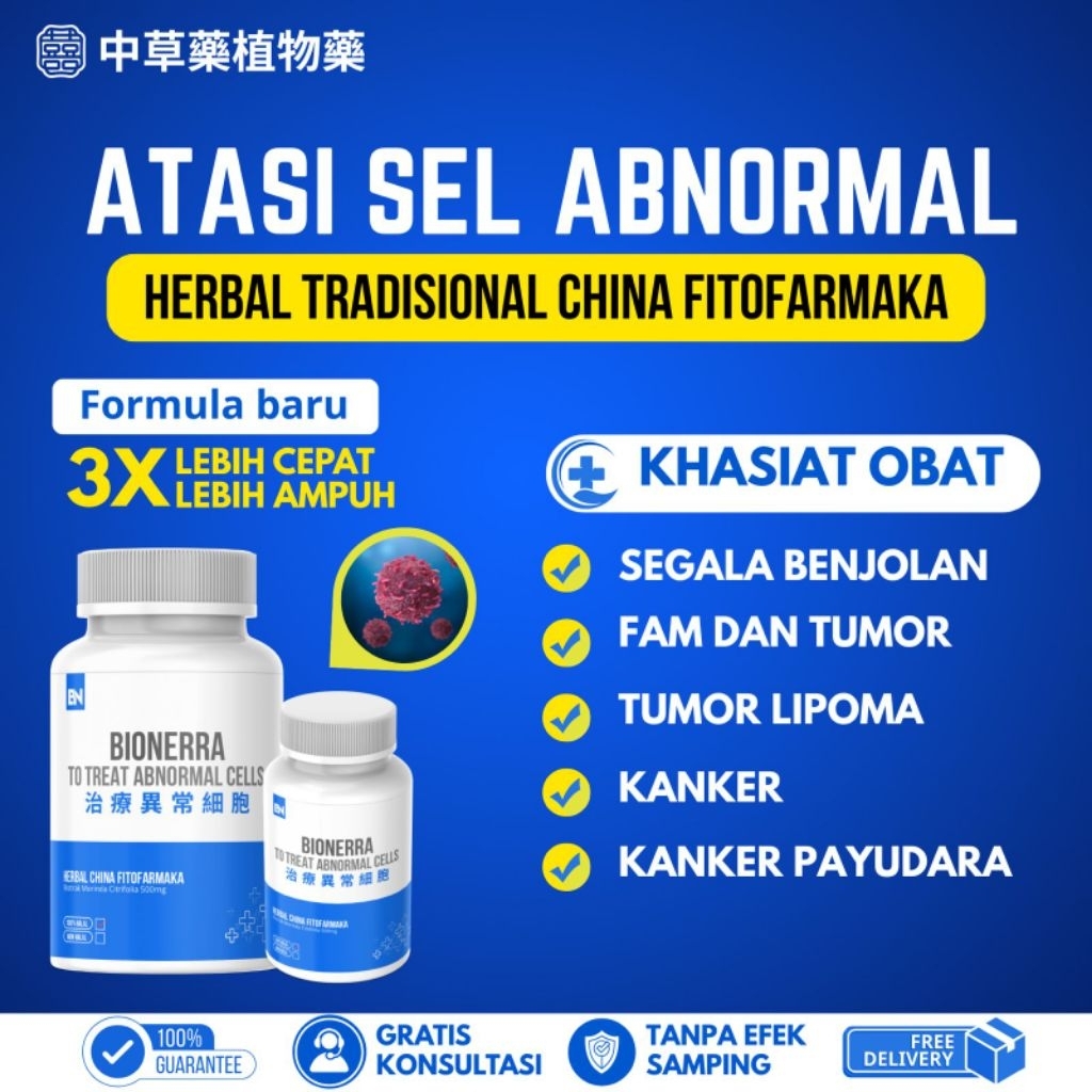 Bionerra obat tradisional Tiongkok untuk mengatasi kanker tumor dan segala benjolan dan menyembuhkan kanker payudara