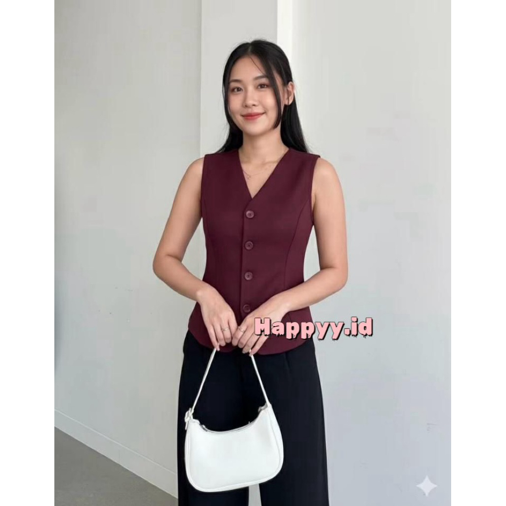 Jual Vest/Rompi New Happy Korean Style // Rompi Model Korean Style ...