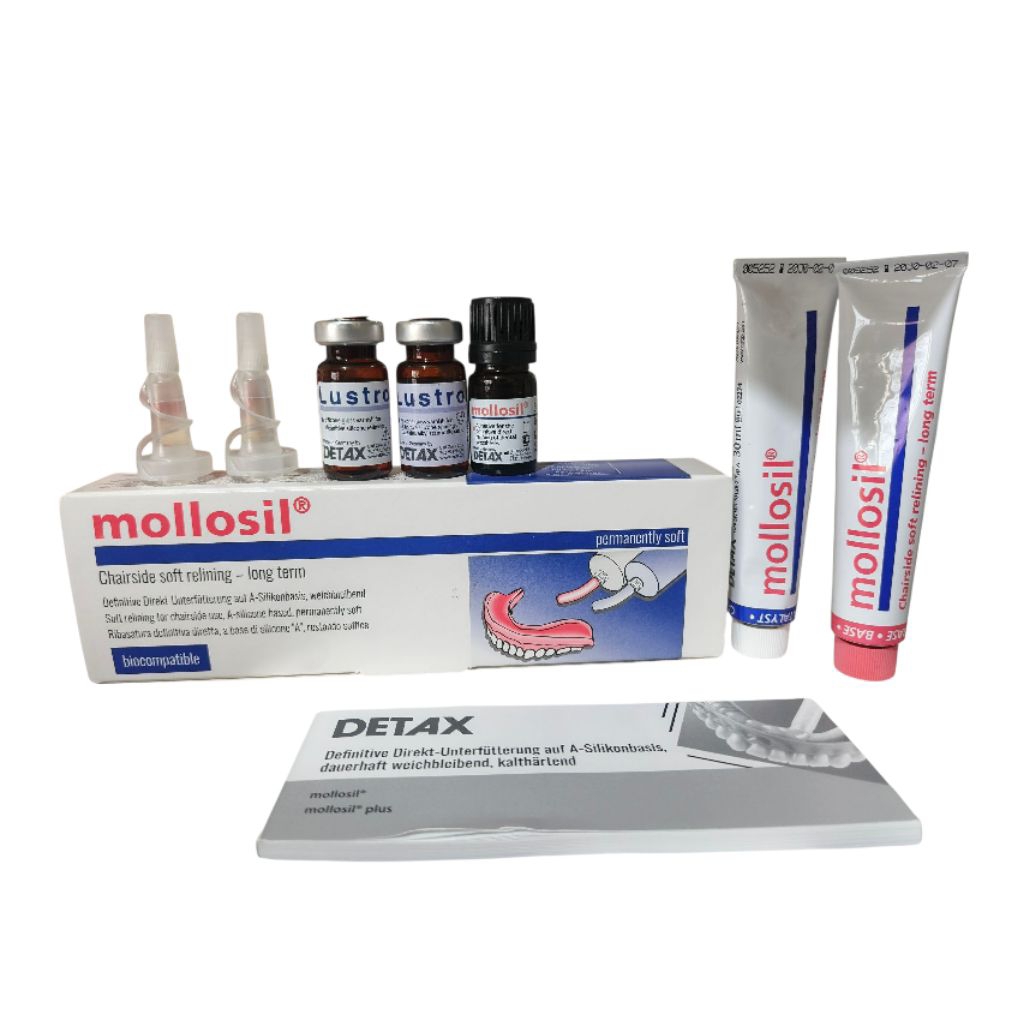 Jual Dental Mollosil Soft Reline Lem Gigi Tiruan – Chairside Soft ...