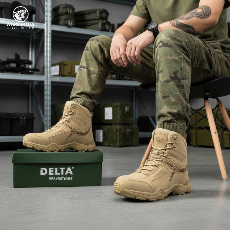 Jual Sepatu Safety Pria Boots Delta Tactical 5AA Low Boots Sefty Warna ...