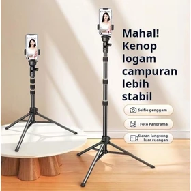 Tripod Kokoh Full Besi Tripod Handphone Chrome 2 1 Meter Holder Hp