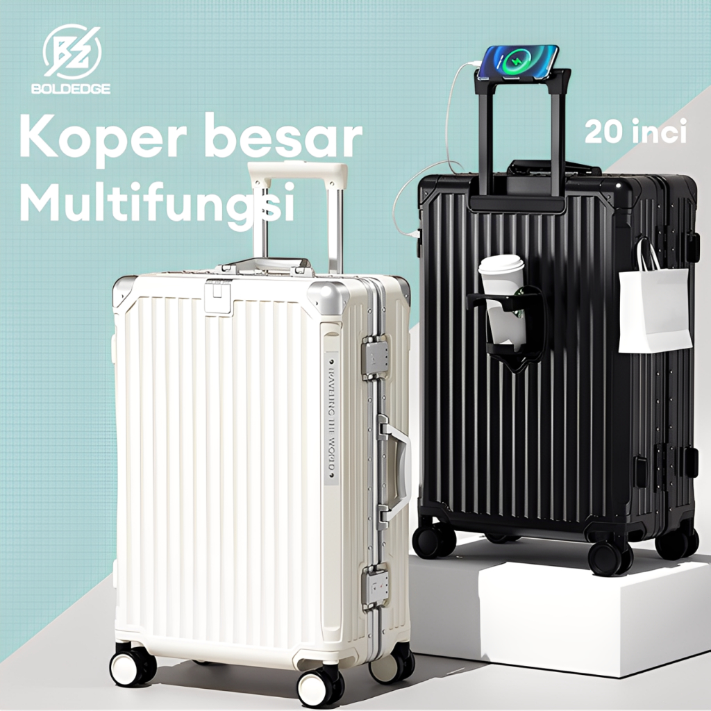 Jual Boledege Koper Kabin 20 inch | 100% PC Bahan | TSA Lock | Roda 360 ...