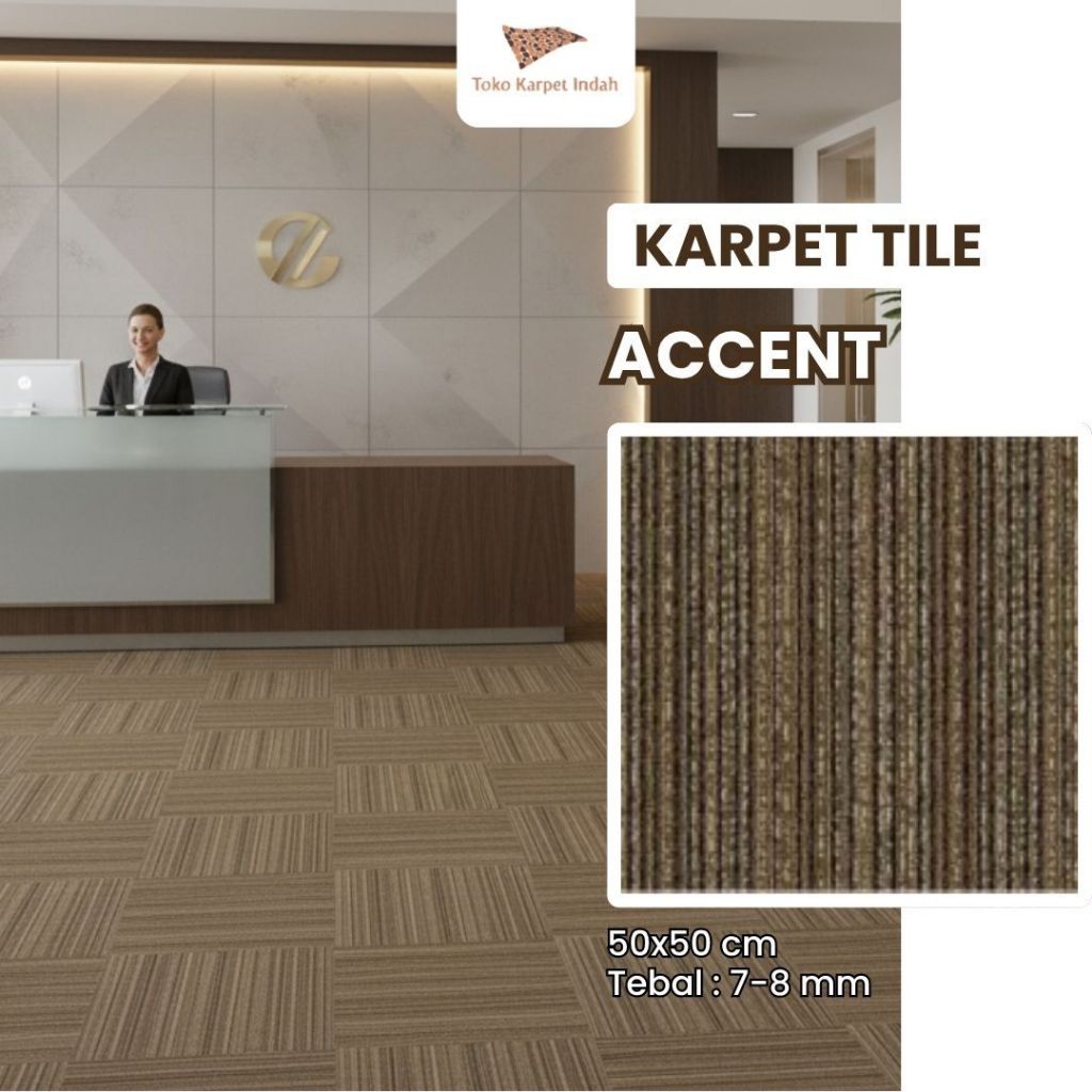 Jual Karpet Tile Kantor Accent – Anti Slip PVC Backing | Uk. 50x50 ...