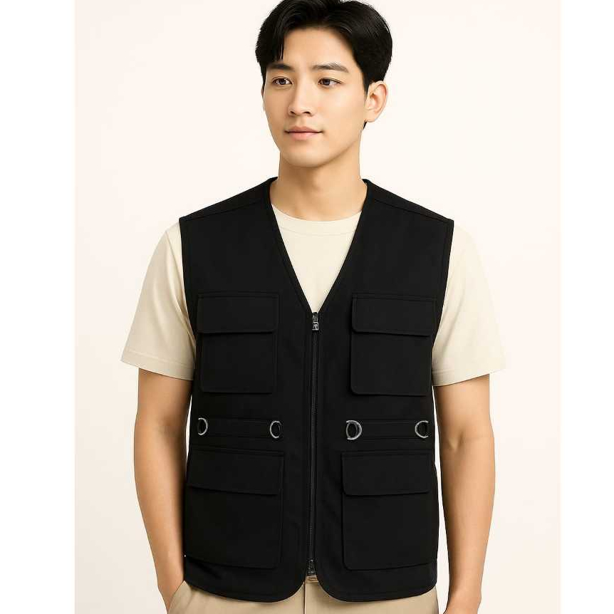 Jual Vest Rompi Bahan Ripstop Motif 002 Pria Hiking Jaring Biru Muda ...