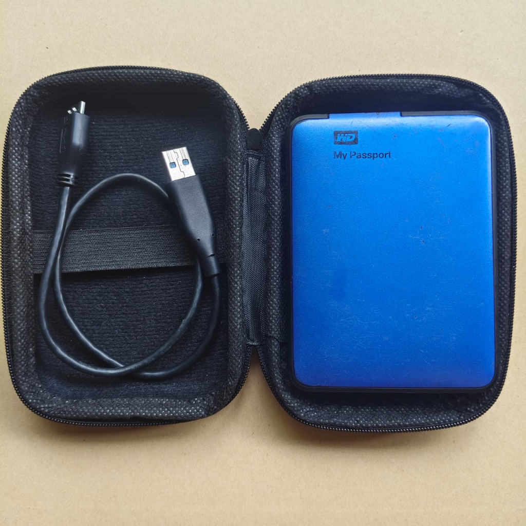 Jual Hardisk Eksternal WD My Passport Blue Case 1TB Normal Sentinel 100 ...