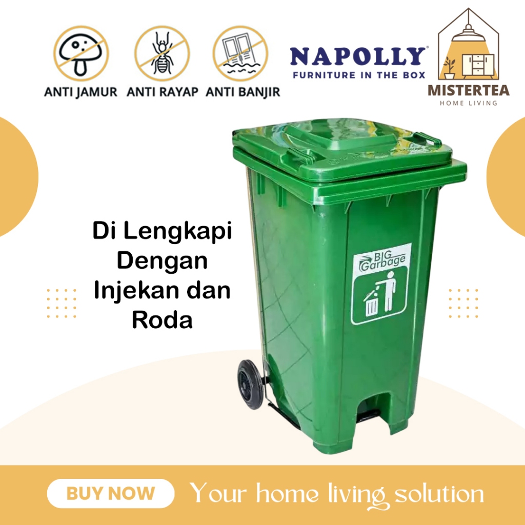 Jual [READY STOCK] BIG GARBAGE BY NAPOLLY HDPE TONG SAMPAH BESAR ...