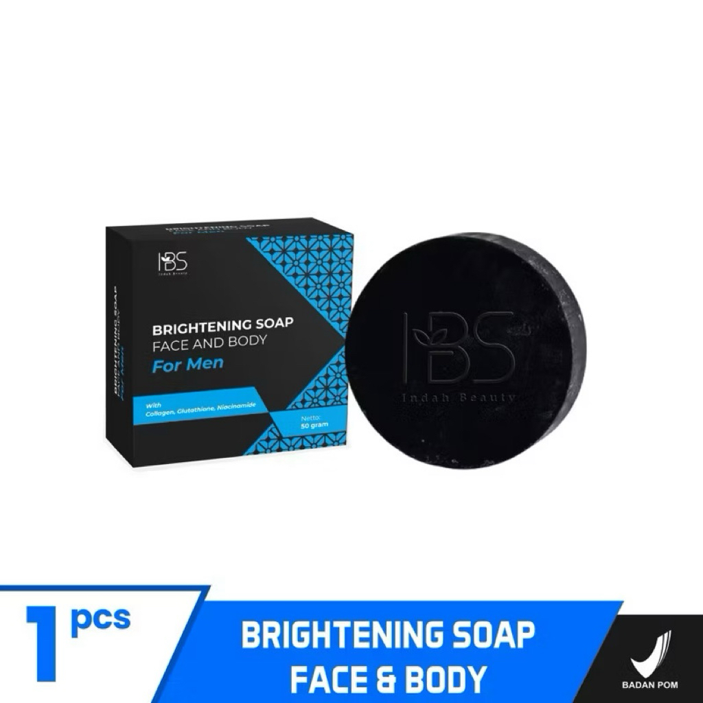 glutathione ibs Jual [LIDESHOP] IBS Facial Wash For Men With Glutathione Sabun Muka Cowok  isi 3 50gr