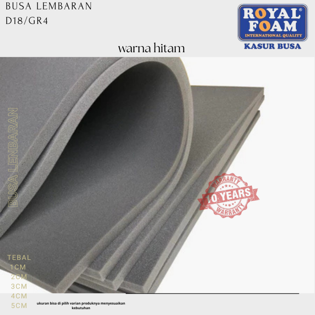 Jual Busa Lembaran 200x60 Busa Royal Foam Tebal 3 cm Anti Kempes ...