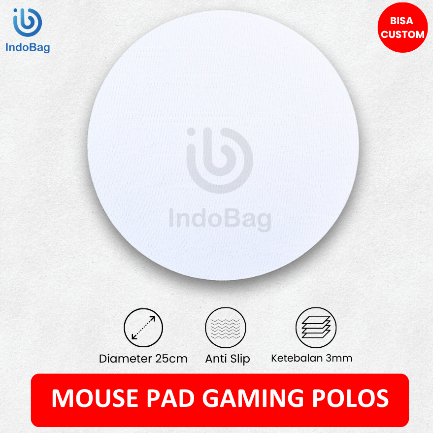 Jual Mousepad Bulat Diameter 25cm Anti Slip Alas Mouse Pad Bundar Bisa ...