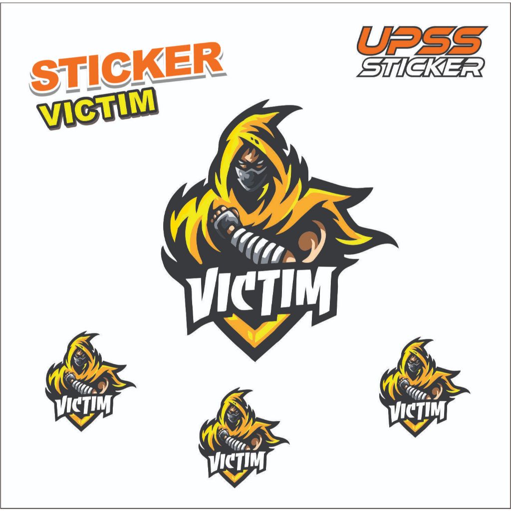 Jual Stiker Victim Anti Air Sticker logo Victim keren | Shopee Indonesia