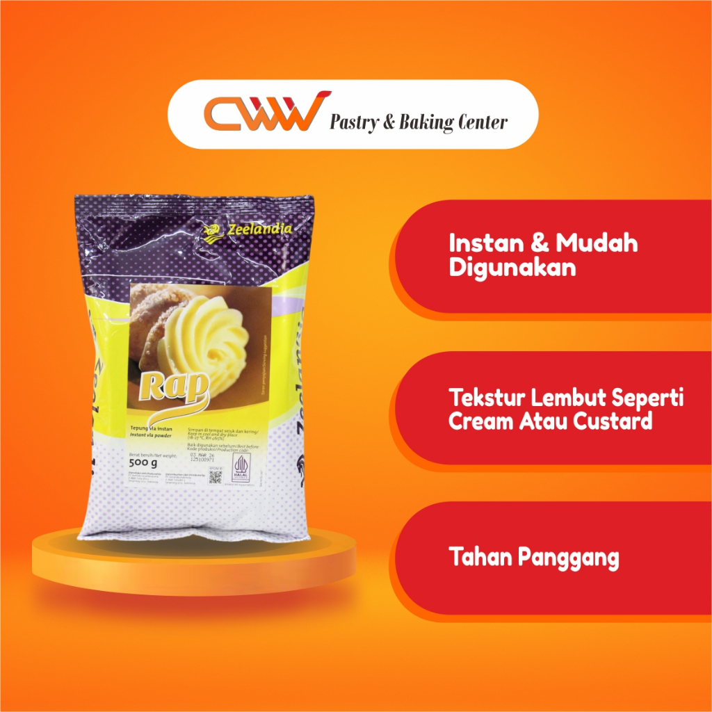 Jual Zeelandia Tepung Premiks RAP Vla Fla Custard Powder Instant 500g ...