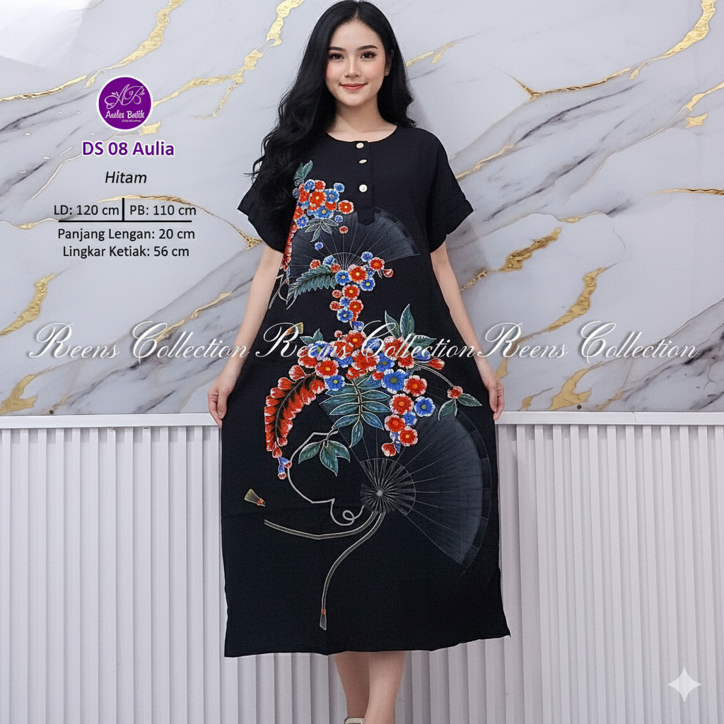 Jual Aulia Batik Daster 08 Batik Print | Daster 3 Kancing Depan Busui 2 ...