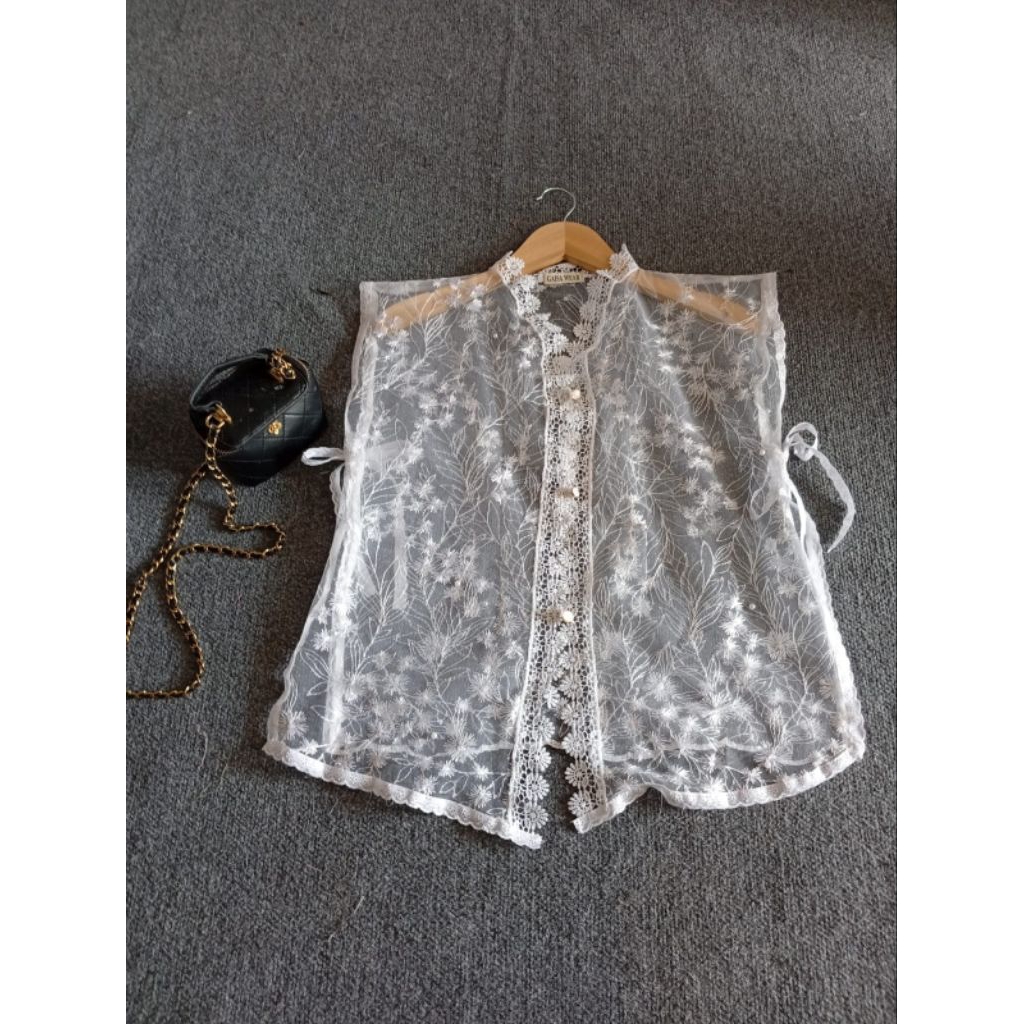 Jual GAISAWEAR VEST BRUKAT BROOKAT KEBAYA VEST TOP | Shopee Indonesia