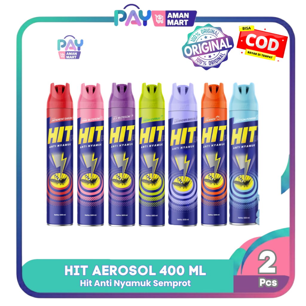 Jual PAKET 2 PCS HIT SEMPROT SPRAY 400ML AEROSOL / HIT SEMPROT NYAMUK ...