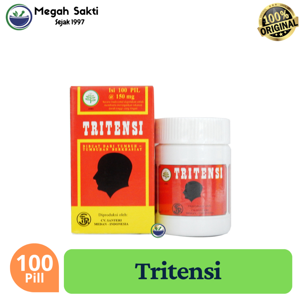 Megah Sakti - Tritensi - Obat Herbal Penurun Tekanan Darah Tinggi / Hipertensi SANTERI