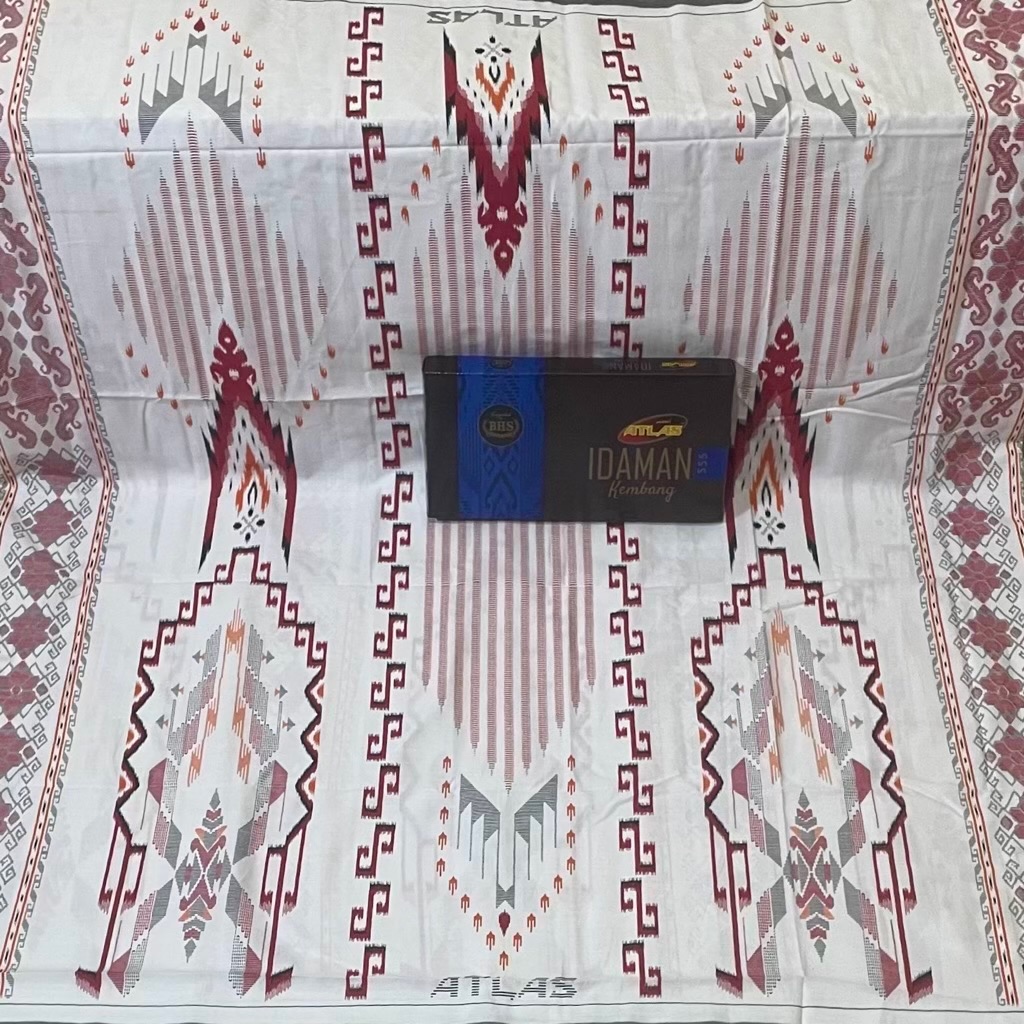 Sarung Atlas Idaman 555 White Series A5-GSI Supported By BHS| Atlas Putih