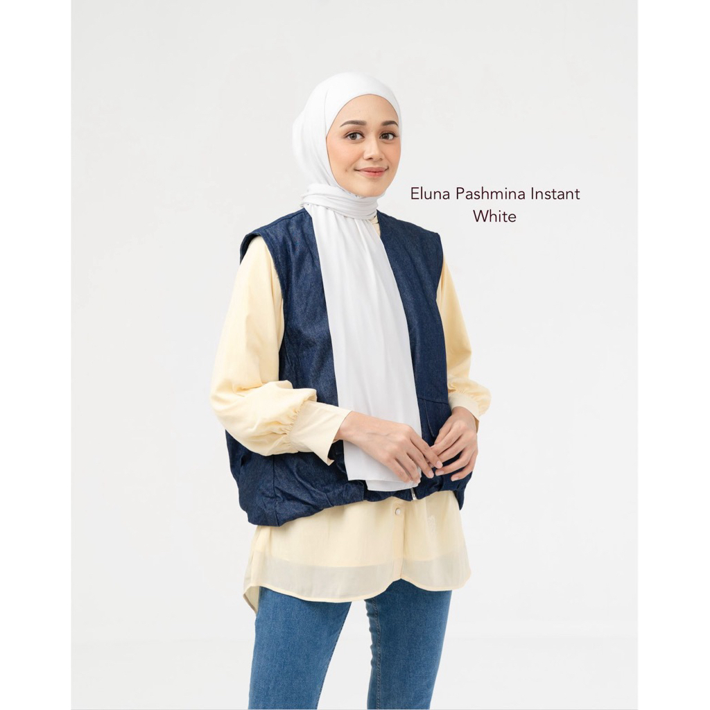 ELUNA PASHMINA INSTANT Hijab Instant Dengan Material Airy Silk