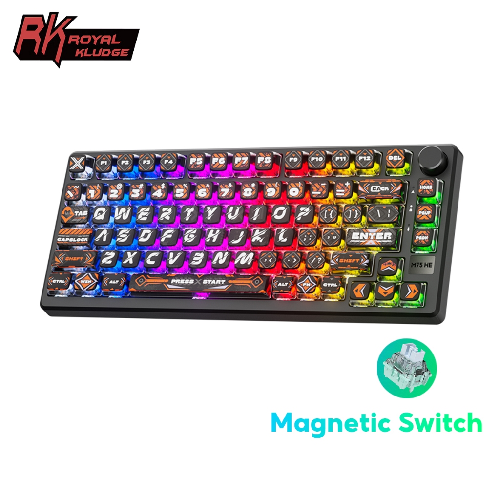 Jual RK Royal Kludge RKM75 HE 8000Hz 8K Ultra-Low Latency With Magnetic ...