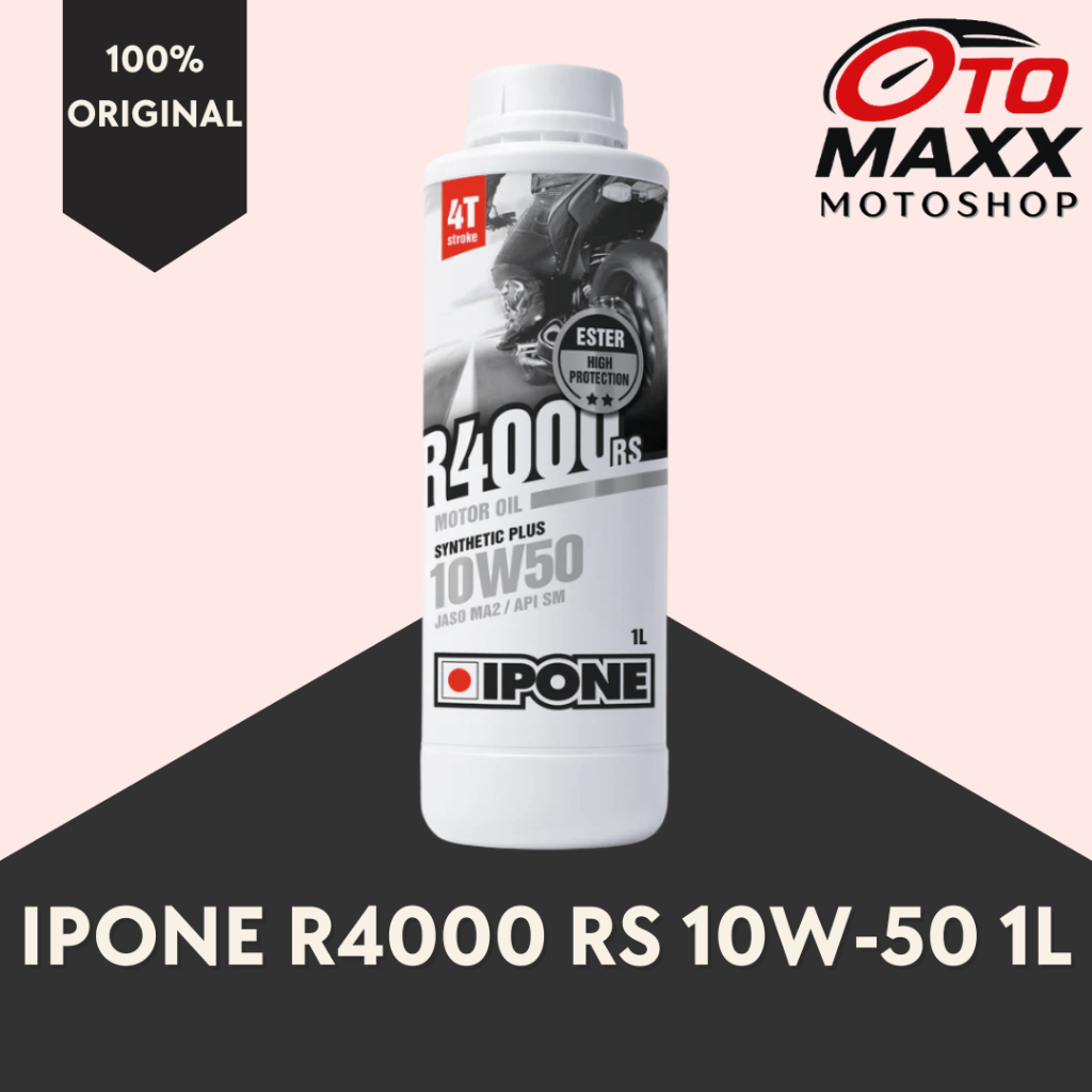 Jual Ipone Oli Motor R4000 RS 10W50 1L ORIGINAL | Shopee Indonesia