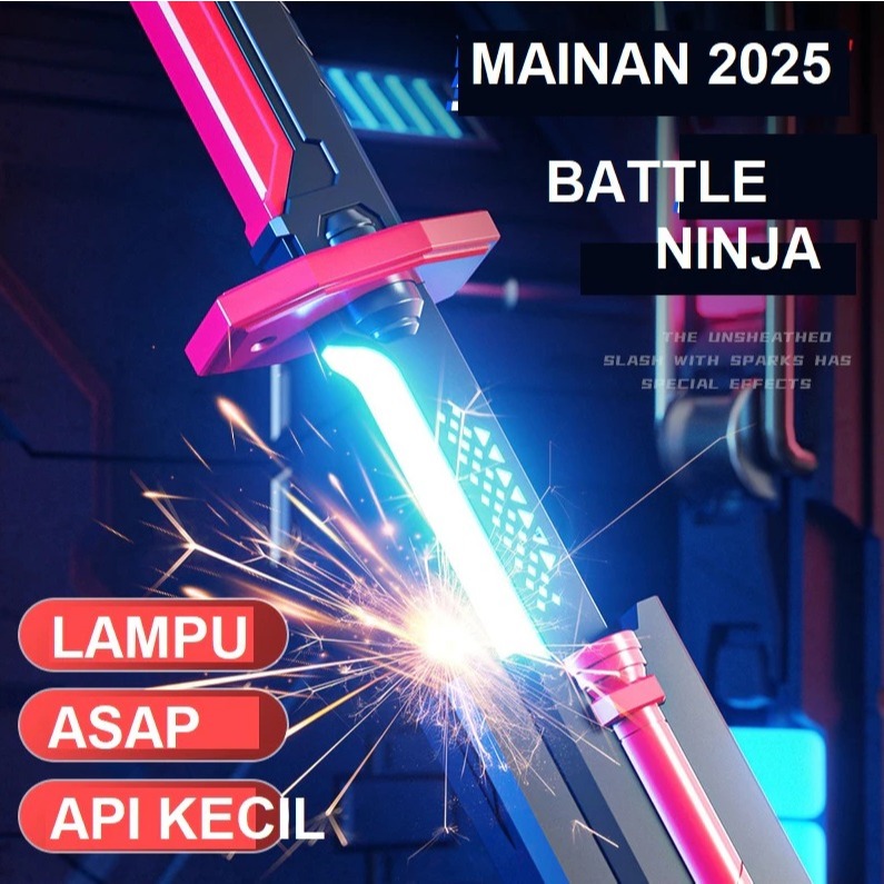 Jual Mainan Pedang Percikan Api Asap Lampu Pedang Pedangan Anak LED ...