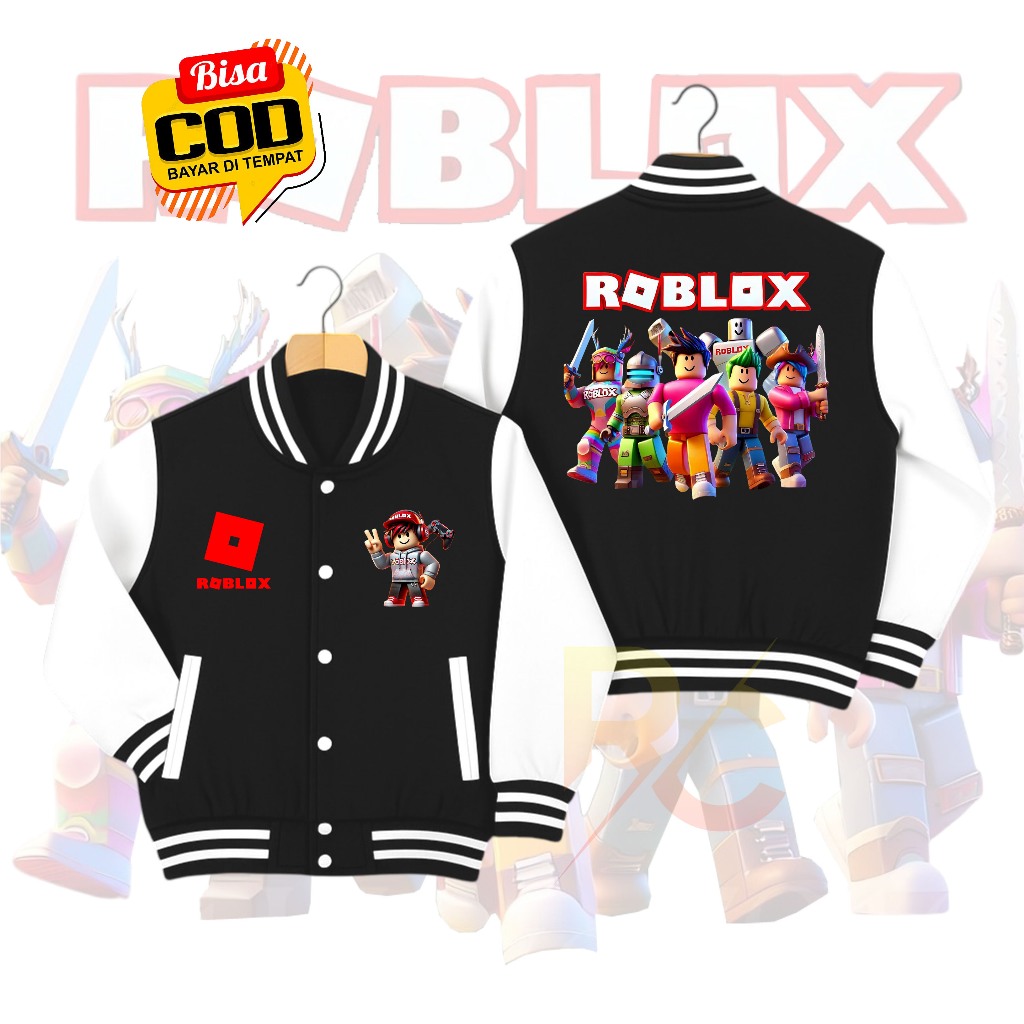 Jual Jaket Varsity Baseball ROBLOX anak Laki Laki & Perempuan Spesial ...