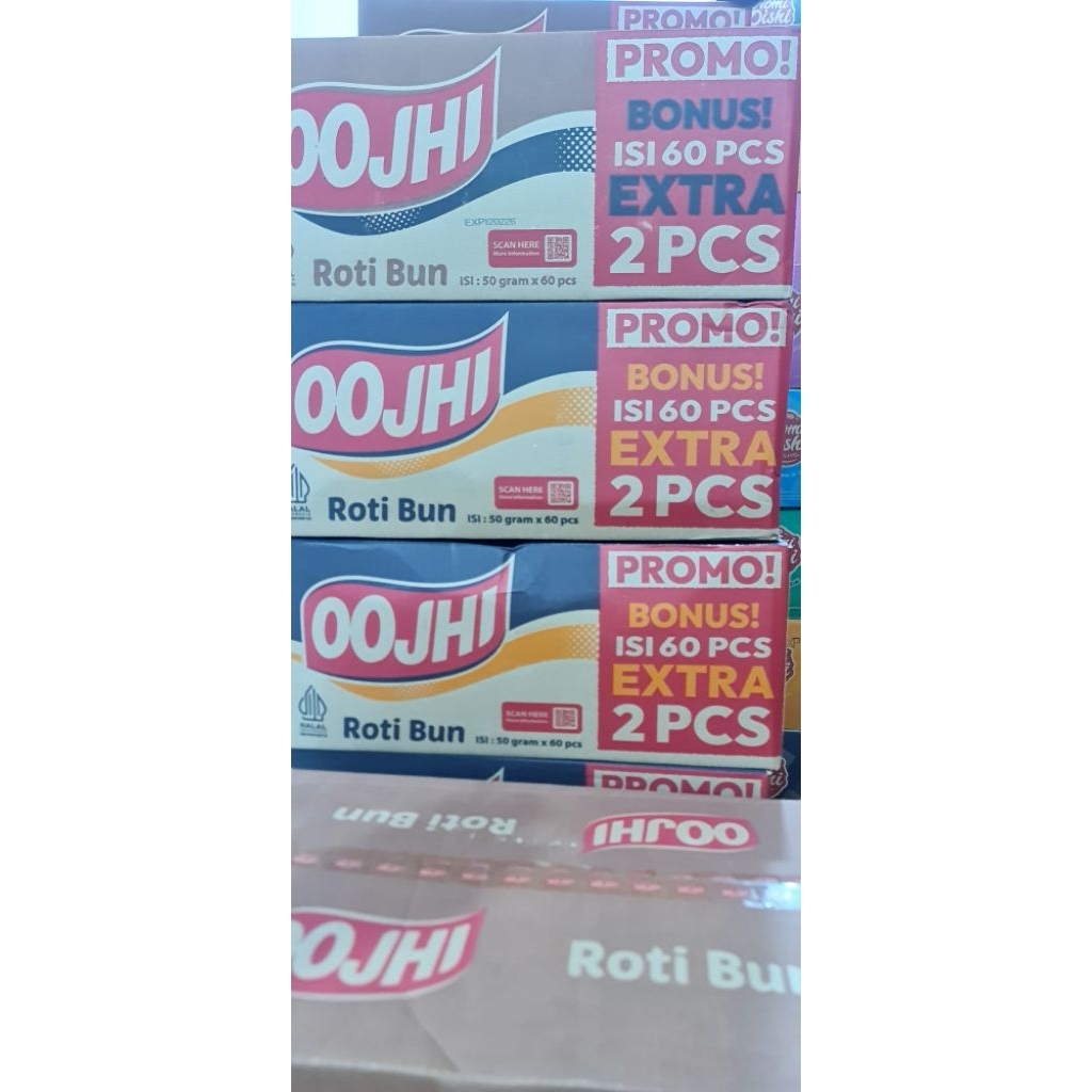 Jual roti oojhi bun 50gram isi 60+2pcs | Shopee Indonesia