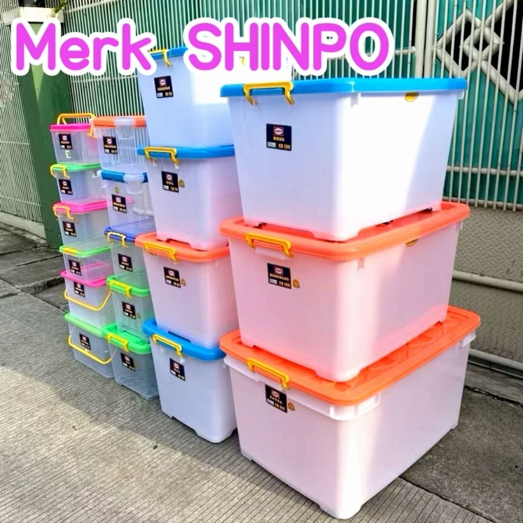 Jual Container box roda plastik SHINPO cb15 cb30 cb45 cb60 cb82 cb130 ...
