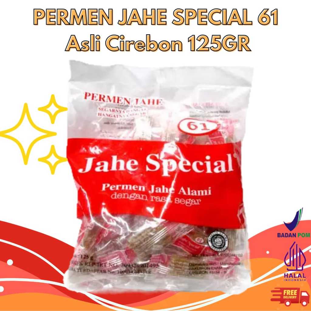 Jual Permen Jahe Special Cap 61 125GR | Permen Jadul Legendaris | Stok ...