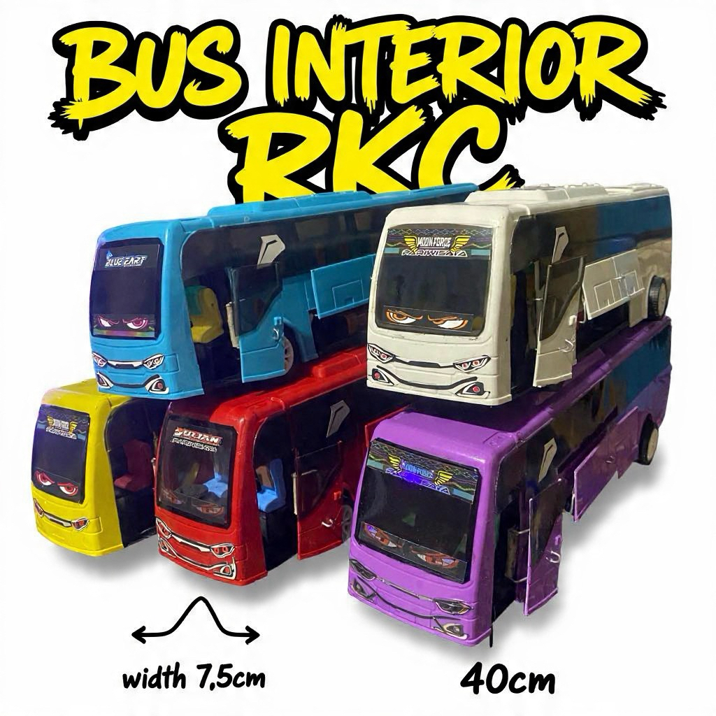 Jual Miniatur bis plastik RKC Polos Modif Interior | Shopee Indonesia