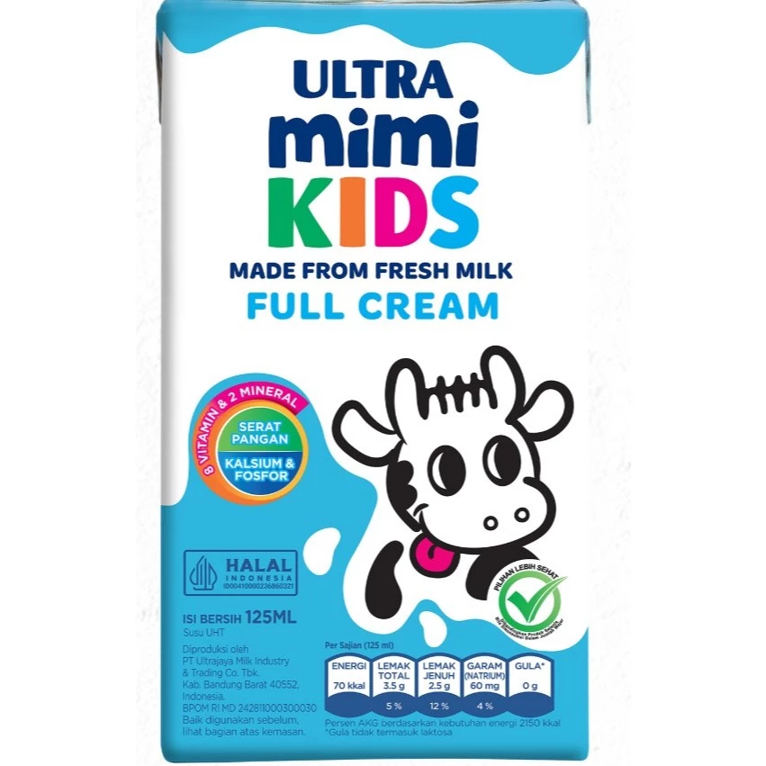 Varian Rasa Coklat Strawberry dan Vanilla Susu Ultra Mimi