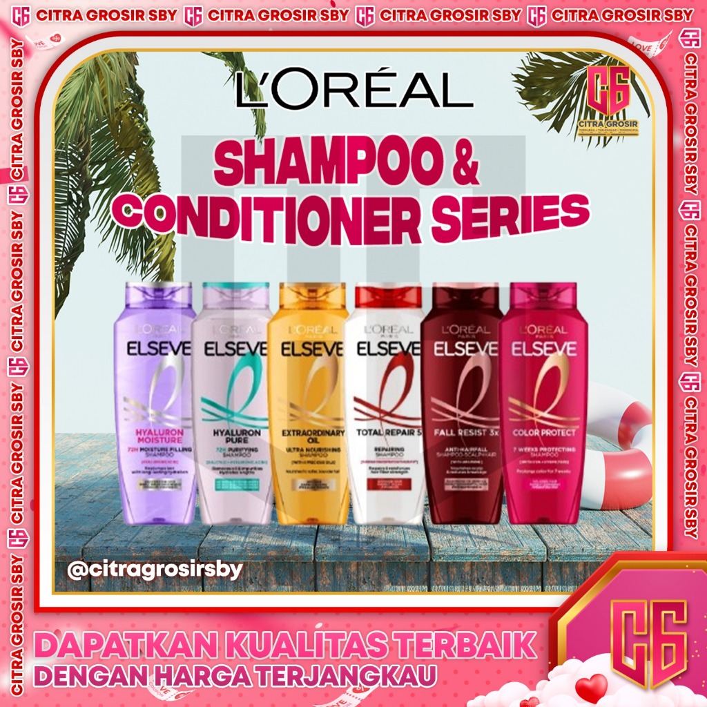 Jual L'OREAL Paris Elseve Shampoo & Conditioner || Perawatan Rambut ...