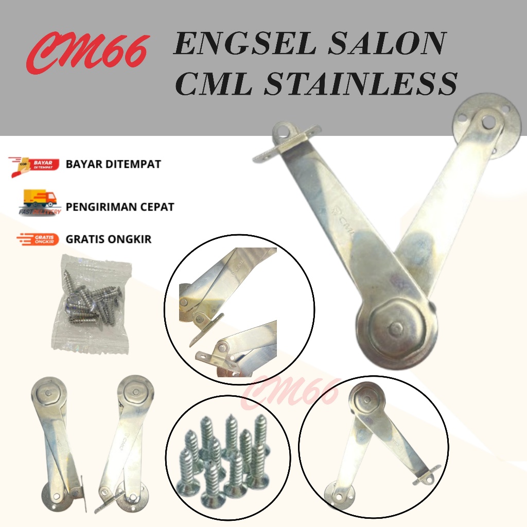 Jual ENGSEL STAINLESS SALON SLIDING/ENGSEL LIPAT LEMARI JENDELA SIKUTAN ...
