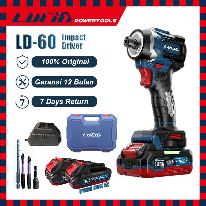 Jual LUCID LD-60 Impact Driver 21V 230NM-300NM UPGRADE DMEGC-20P 15C ...