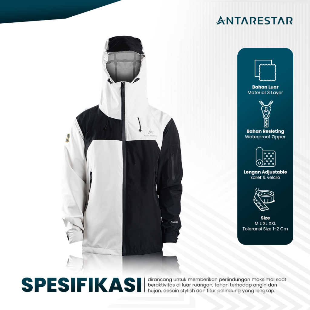 Antarestar Official - Jaket Gunung Gorpcore Savana Windproof Waterproof Jacket Musim Dingin Casual Outdoor