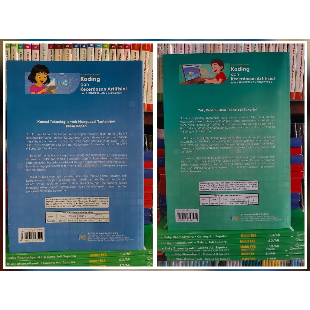Jual KODING dan Kecerdasan Artifisial untuk SD kelas 5 Intan Pariwara ...