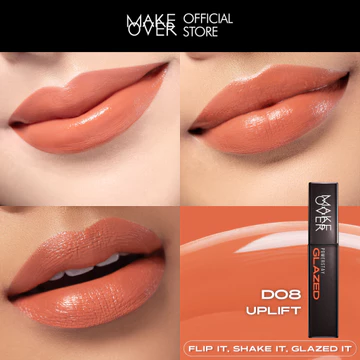 MAKE OVER Powerstay Glazed Lock Lip Pigment Lip Glazed Plump Gloss Next Level Lip Cream