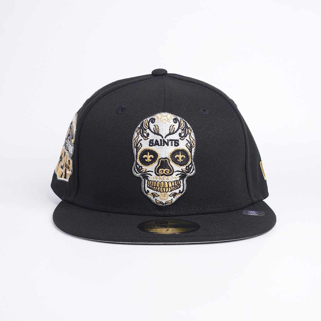 Jual Topi New Era Original New Orleans Saint Skull Gold Edition ...