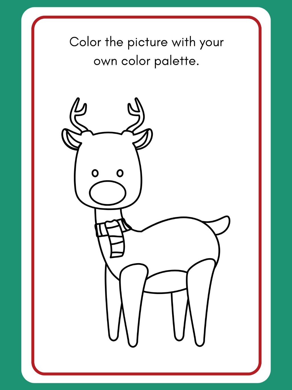 Jual Worksheet Mewarnai Natal Anak – Printable Christmas Coloring Pages ...
