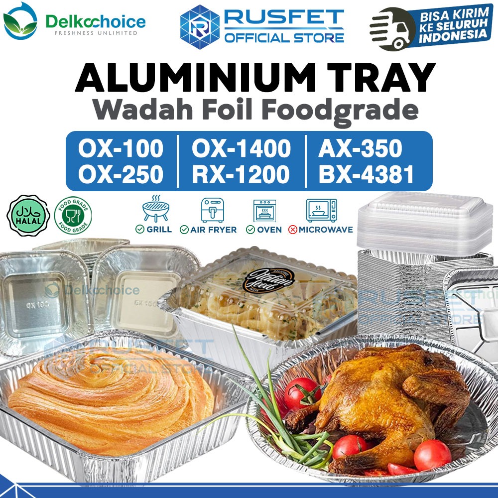 Jual Alumunium Foil Tray / Aluminium Wadah Makanan Dimsum Spaghetti ...