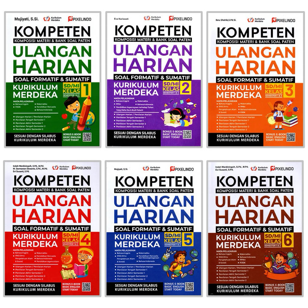 Jual BUKU ULANGAN HARIAN KURIKULUM MERDEKA UNTUK SD/MI KELAS 1 2 3 4 5 ...