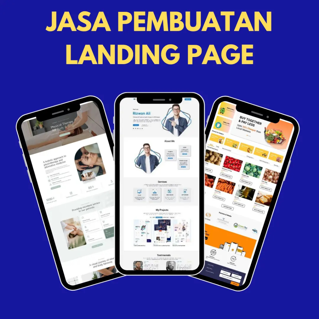 Paket Website Landing Page Siap Pakai - Bonus Domain & Hosting