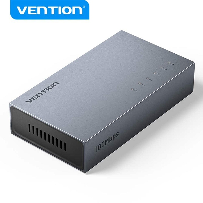 Jual Vention 5 Port 100Mbps Switch Ethernet Unmanaged Switch Plug ...