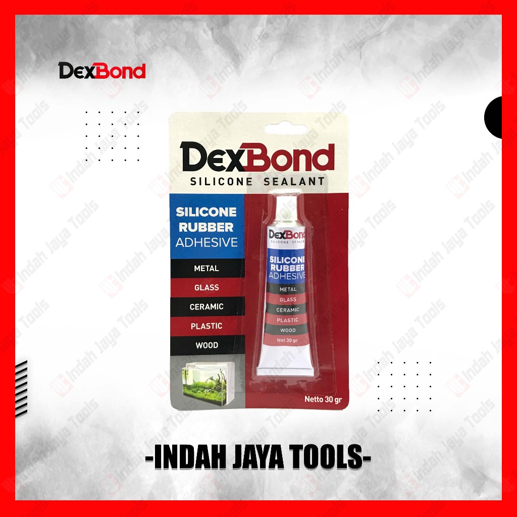 Jual DEXBOND Silicone RUBBER 30 GRAM - Lem Kaca Sealant Bening Aquarium ...