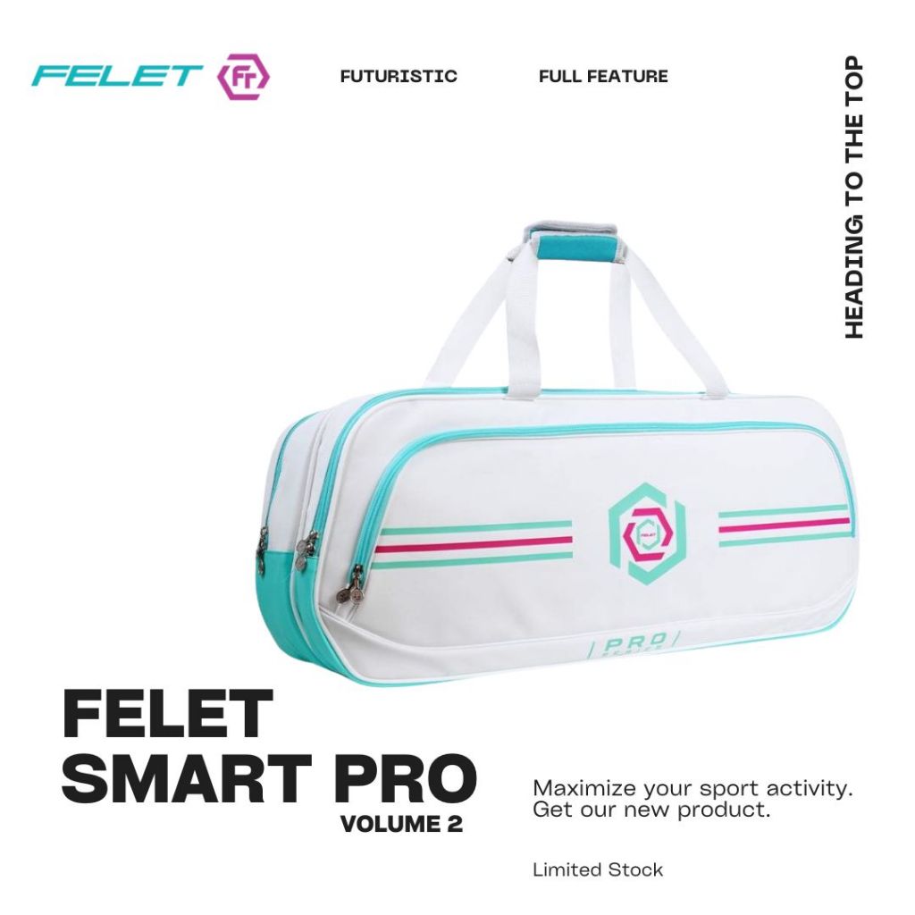 Jual FELET OFFICIAL STORE - TAS BADMINTON FELET TERBARU SMART PRO V2 ...
