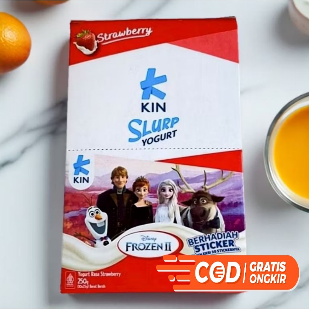 Jual Kin Slurp Yogurt 1 Box Berhadiah Stiker isi 10pcs x 25ml | Shopee ...