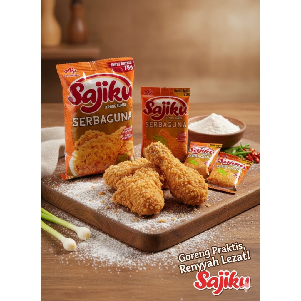 Jual Tepung sajiku serbaguna 1 renceng isi 10 sachet 45g dan 70g ...
