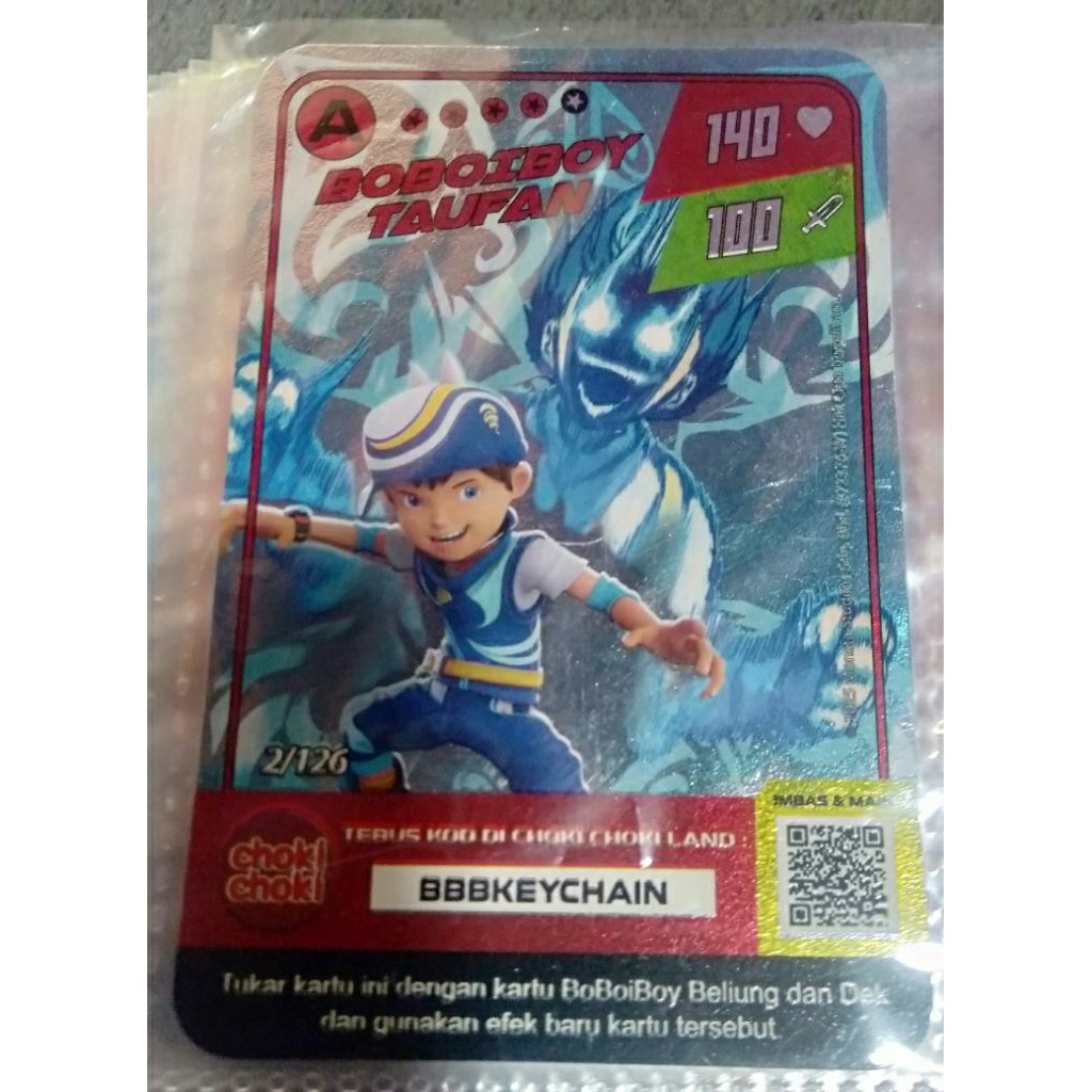Jual kartu choki choki boboiboy hologram | Shopee Indonesia